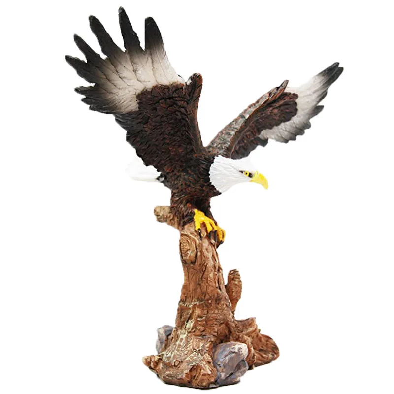 American souvenir large polyresin bald eagle statue U.S. patriotic decor emblem freedom wings of glory statues and figurines