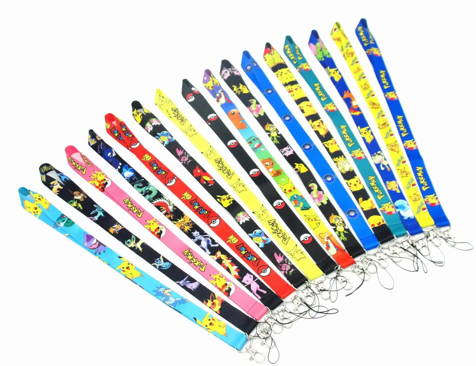 Pokemonster Pikachuu Cartoon Anime Neck Strap Phone Keys ID Card Holder Lanyard for Keys Hanging
