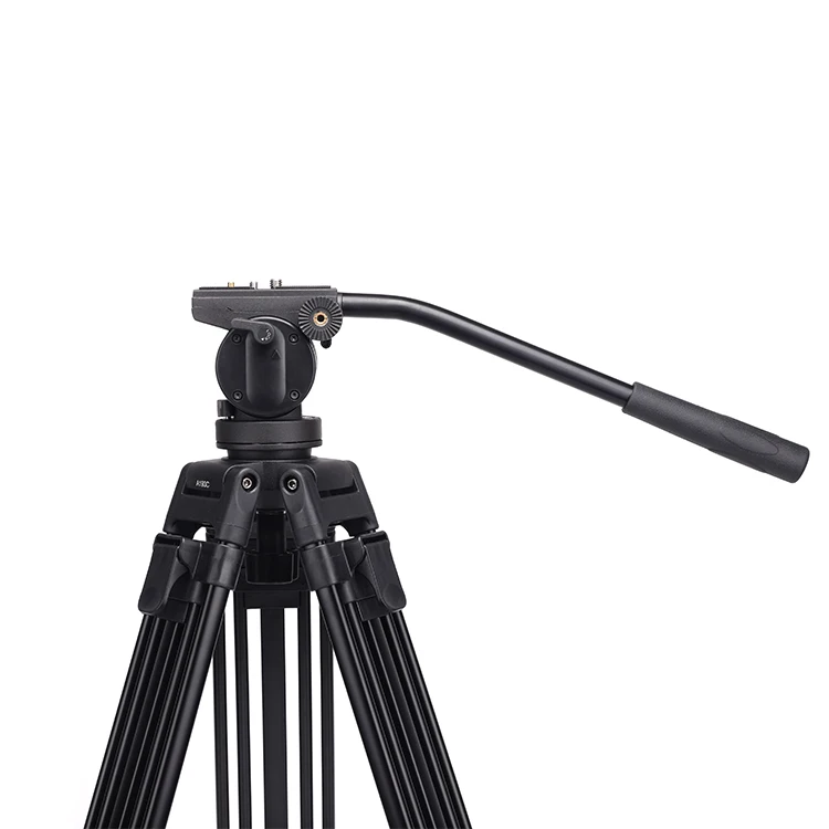 Kinfuto Manufacturer Provide 67-Inch 60 Bowl Size Professional Video Camera Tripod with Fluid Head Heavy Duty Tripod  GC193+DP10