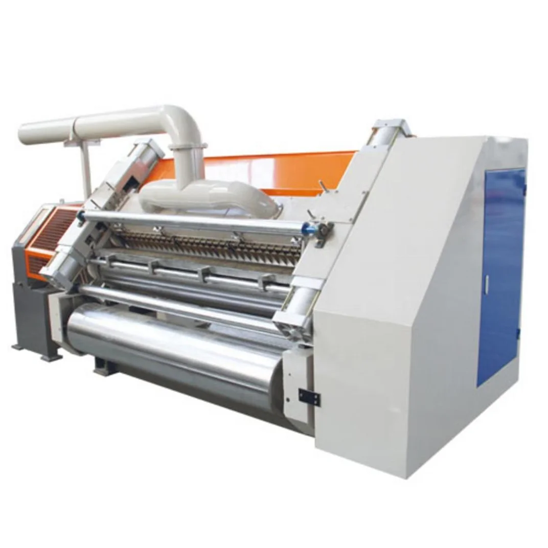 Steam heating design SF280 Single Facer 2ply corrugated cardboard line carton box making machine
