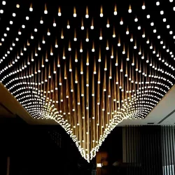 European style big hotel hanging elegant wedding lustre ceiling led modern luxury chandelier