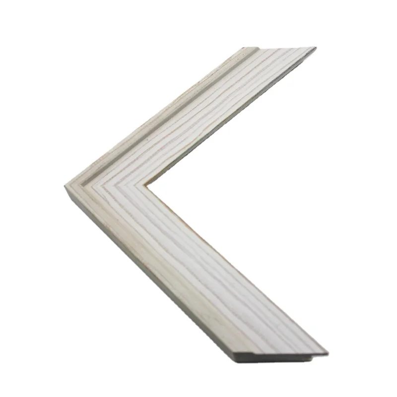 Factory Wholesale Distressed Wood Moulding Rustic Solid Wooden Decorative Picture Photo Frame Moulding