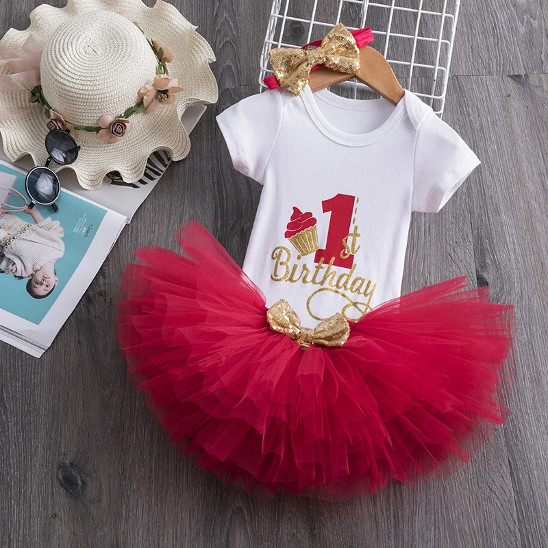 new style first birthday outfit colorful ruffle party tulle baby birthday outfit unicorn tutu dress baby girl dresses