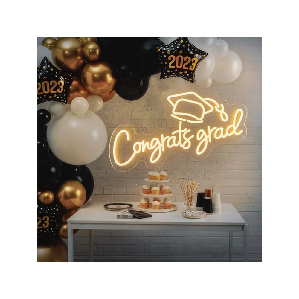 Winbo Dropshipping Custom congrats gard Led Light Neon Sign Custom No MOQ Dropshipping twenty one neon sign