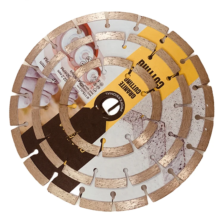 Factory direct 115mm 180mm 230mm  segmented continuous rim turbo cold pressed diamond saw blade