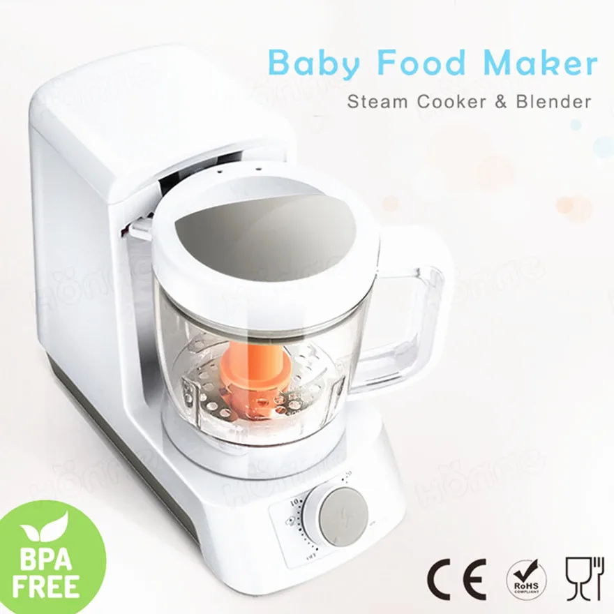 Multifunction National Electric Baby Food Processor Commercial Accessories Chopper Cup Steel Switch Stainless Power Work baby fo