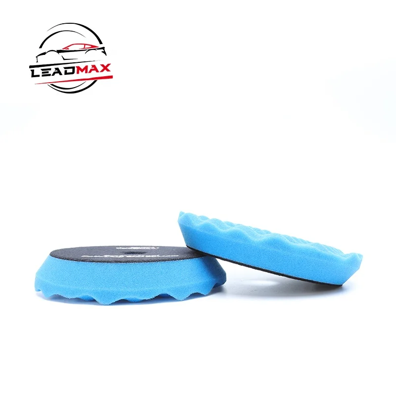 LEADMAX Professional 6 Inch (150mm) Car Polishing Pads 3-Step Buffing with round Foam Compound/Polishing/Finishing Cr Sponges