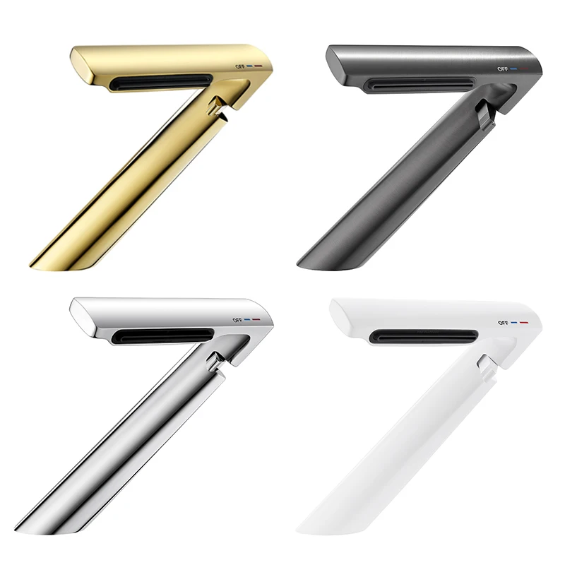 LUSA New design High Quality Brass Bathroom Deck Mounted Single Handle Basin Sink Faucets Hot and Cold Mixer Water Tap