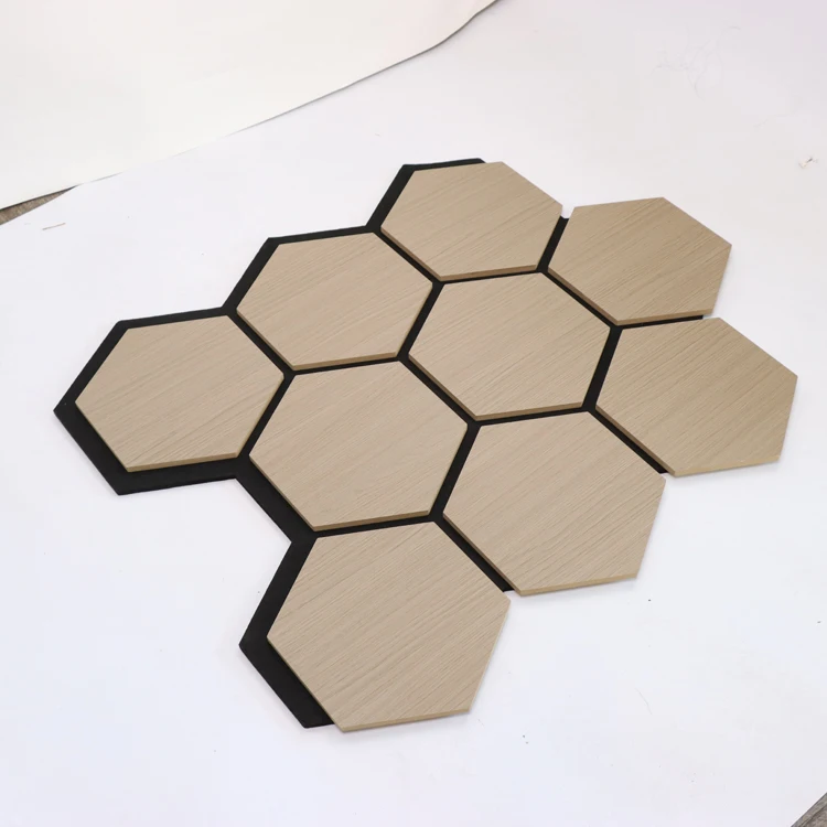 High Quantity Wood Wall Panels Interior Home Soundproof Acoustic Wall Panels For Studio Supermarkets Decoration Slat Panels