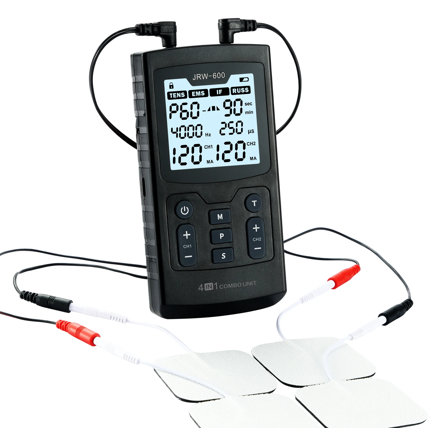 4000Hz programable IFT RUSS EMS EMS TENS for 60 programs adjustable On Off RAMP Down Time