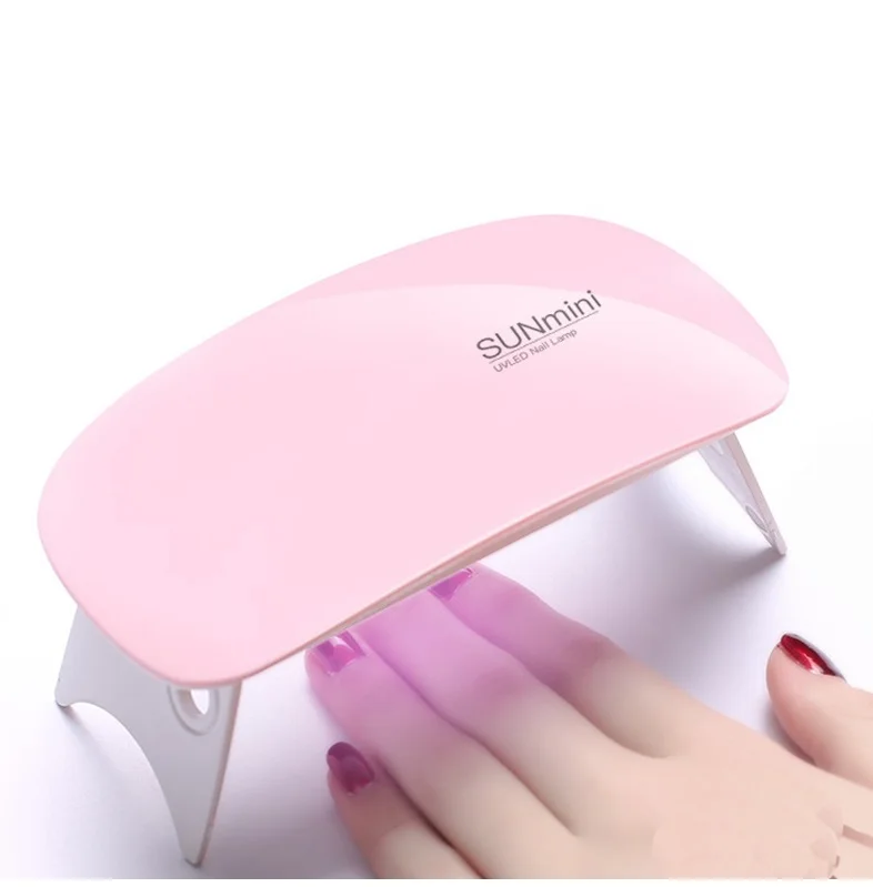 New 6w Sun Mini Usb Nail Polish Dryer Cordless Phototherapy Portable Curing Nail Polish Light Uv Led Nail Lamp