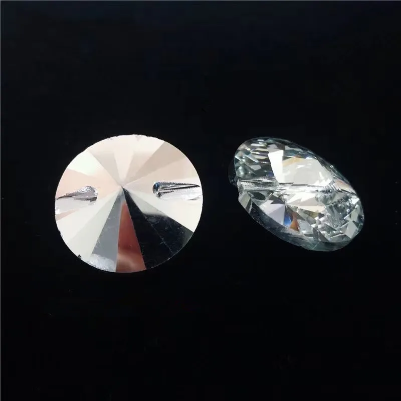 small round glass crystal button for shirt dress decoration 10mm 12mm 14mm tiny decorative rhinestone button for garments