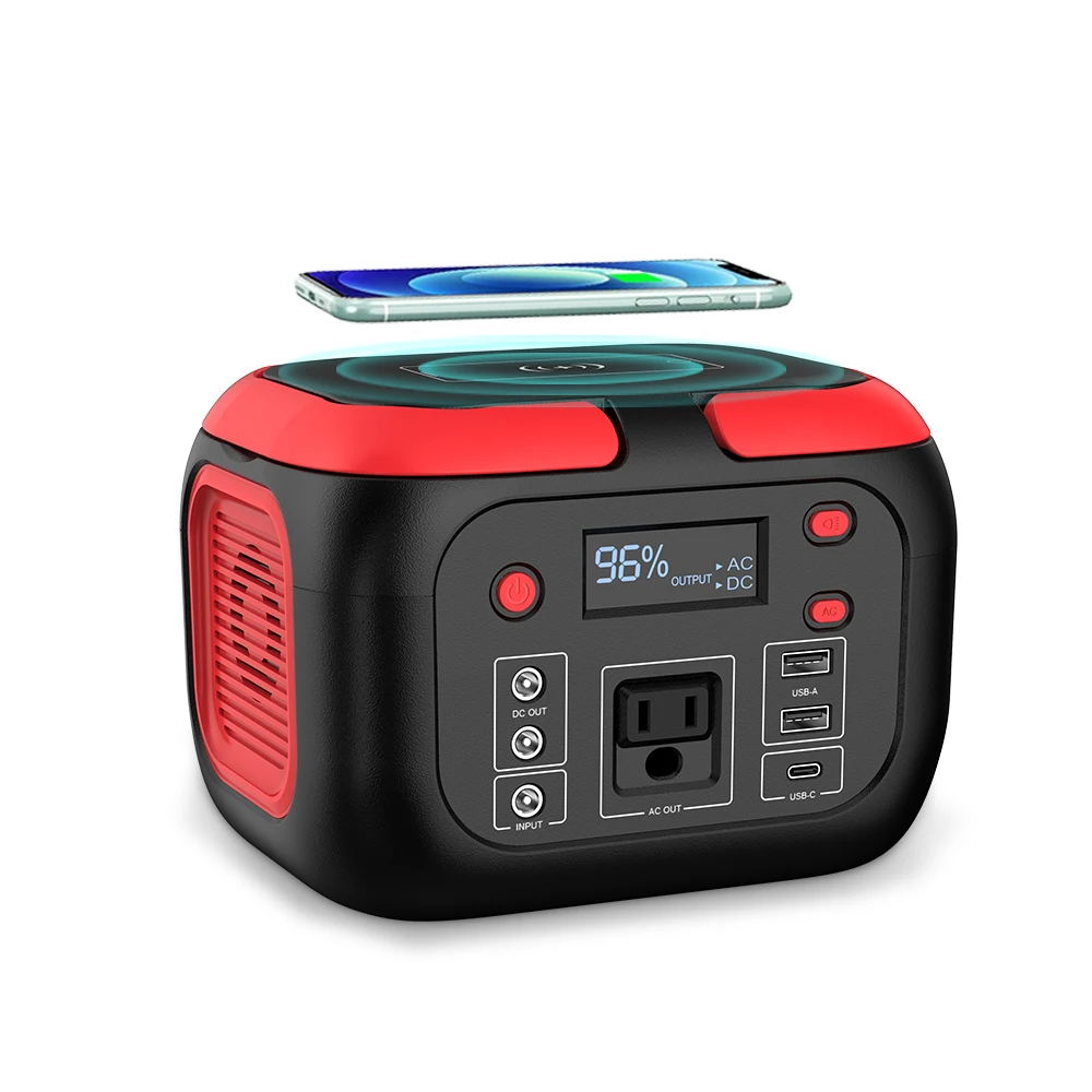 China Factory AC 110V 200W Portable Generator 42000mAh Lithium Battery Power Bank Outdoor Camping Power Station