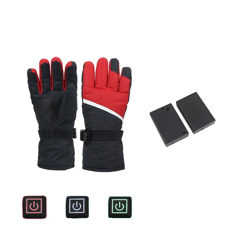 Heated tebukuro Battery Rechargeable Heated Motorcycle Ski Snow tebukuro for Men Women Black Waterproof Custom Winter Cotton