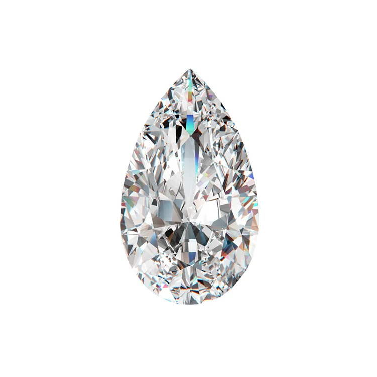 1 CT 6.5 mm 1.5 CT 7.4 mm 2 CT 8.2 mm Superstars  7*10 mm Pear Cut D White VVS  Round EX cutting Loose Synthetic Moissanite