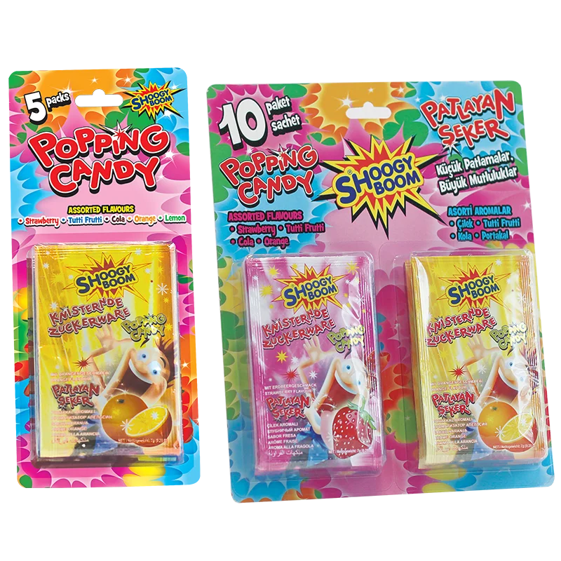 
Multipack popping candy fruity flavors 