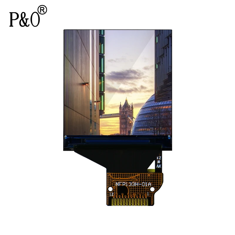 Polcd 1.3 inch 240*240 rgb 350 nit ST7789V lcm driver wide temperature tft lcd module