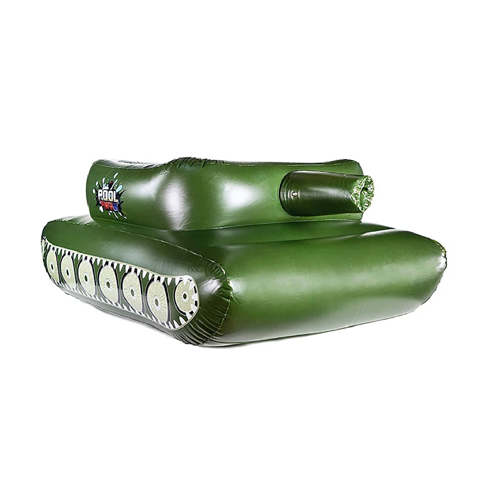 Summer Outdoor Floats Ride-ons Inflatable Water Sofa Tank With Gun Swimming Pool Spray Water Toy For Teens