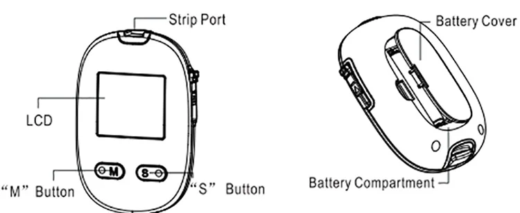 Blood Glucose Monitoring System Equipment Quick Test Auto Coding Blood Glucose Monitor Electric Plastic CE Greetmed Family