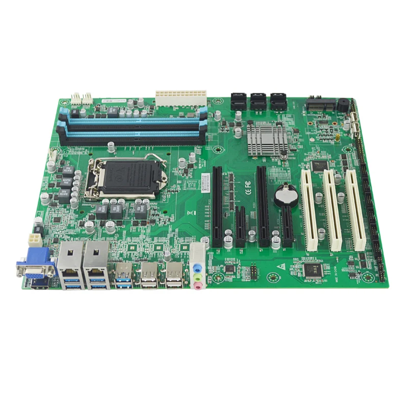 EAMB-1585 2 * LAN C236 чипсет Промышленная материнская плата ddr4 LGA1151 6/7Gen i3/i5/i7 6 SATA 4 PCIE 3 PCI 14 USB MINI-PCIE