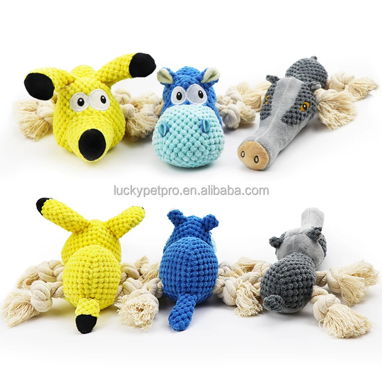 Latest Christmas Squeaky Dog Toys Pack   Durable Beef Flavored Stuffed Animal Plush Chew Toys with Squeakers