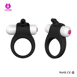 Mini Rabbit Ear Vibrator Penis with tongue licking Men Delay Time Extender Penis Cock Rings