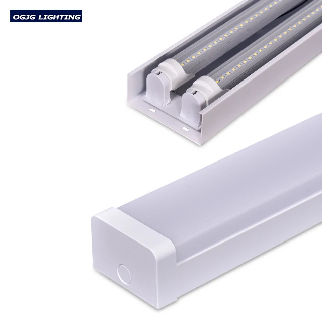 OGJG tube lamp batten light available Cold rolled steel housing PC cover 0.6m 1.2m 1.5m 2ft 4ft 5ft led linear lights