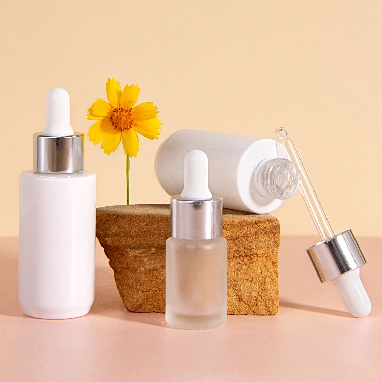 Luxury 15Ml 30Ml 50Ml 100Ml Clear Amber Black Glass Empty Liquid Serum Bottle With Box