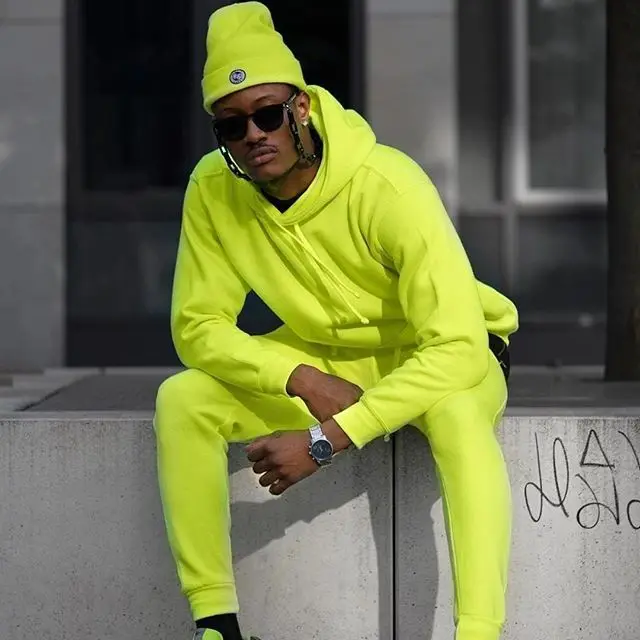 
Two Piece Set Unisex Casual Sweat Suits Hooodies For Women And Men 