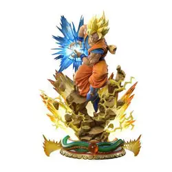 Popular Anime DBZ Super Saiyan Son Goku 25CM Action Figure PVC Model cartoon toy