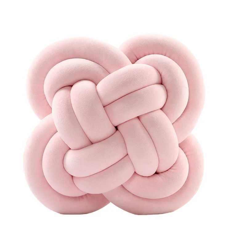 new design custom colorful round knot pillow cushions home decor floor sofa pillow