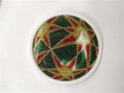 High Quality Acrylic PMMA Silicone Glitter Sparkle Shiny Waterfall Snow Floating Liquid Oil Coaster