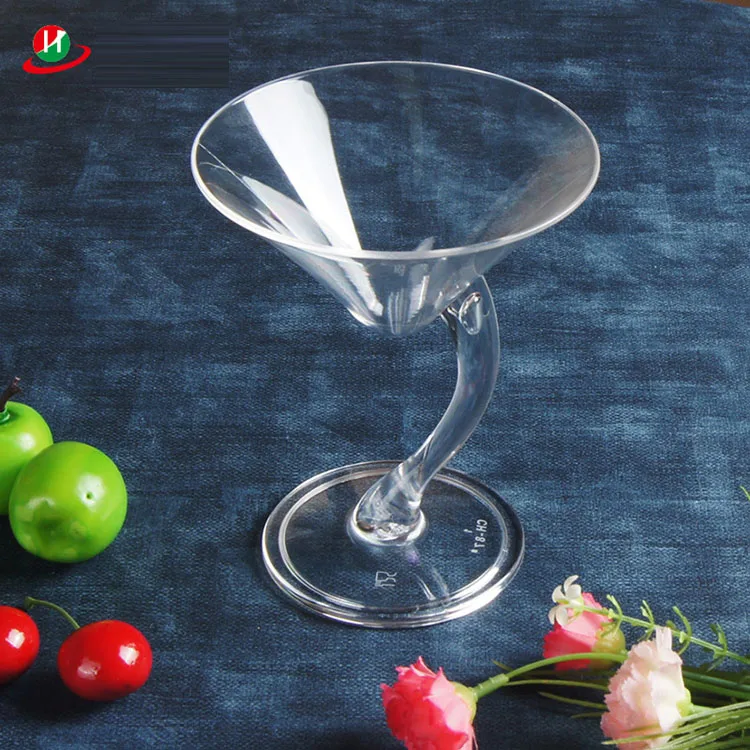 Disposable clear plastic goblet containers jelly pudding mousse dessert cups