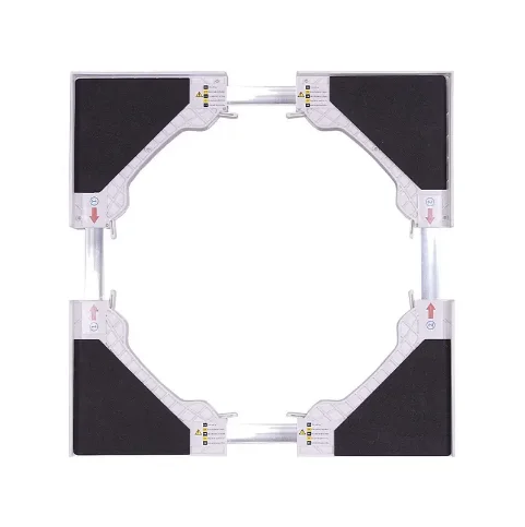 White Color Adjustable Plastic Stacking kit for washing machine and dryer machine stacking kit