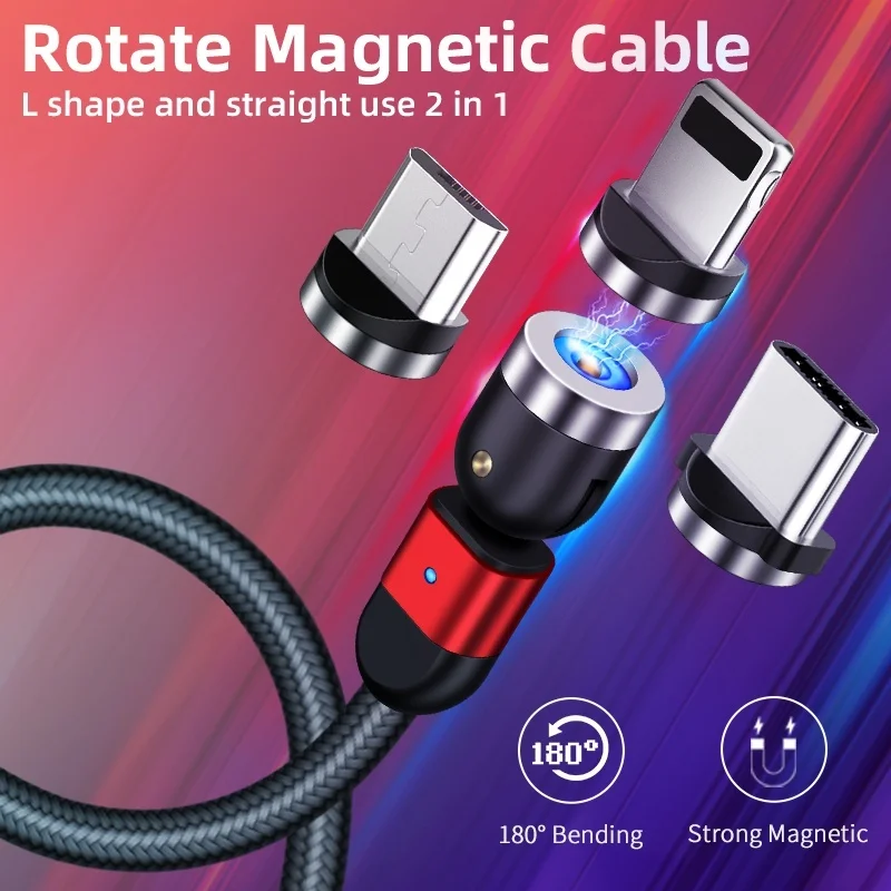 
Magnetic phone cable L Shape and Straight Use mobile phone charger cable 