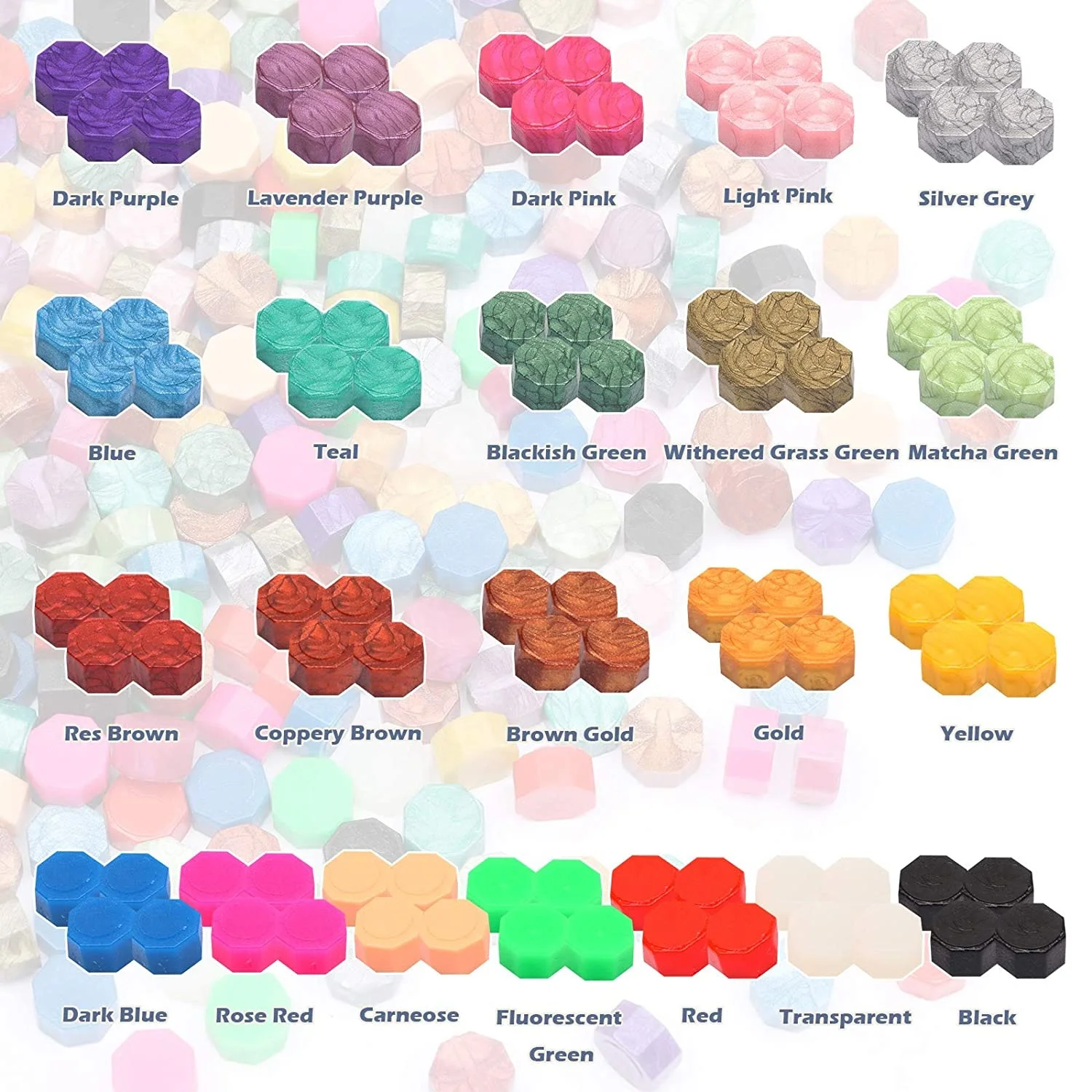 Наборы штампов в подарочной коробке, 624 шт., набор штампов с шариками и лунным светом, набор для печати восковых букв, набор для печати восковых штампов