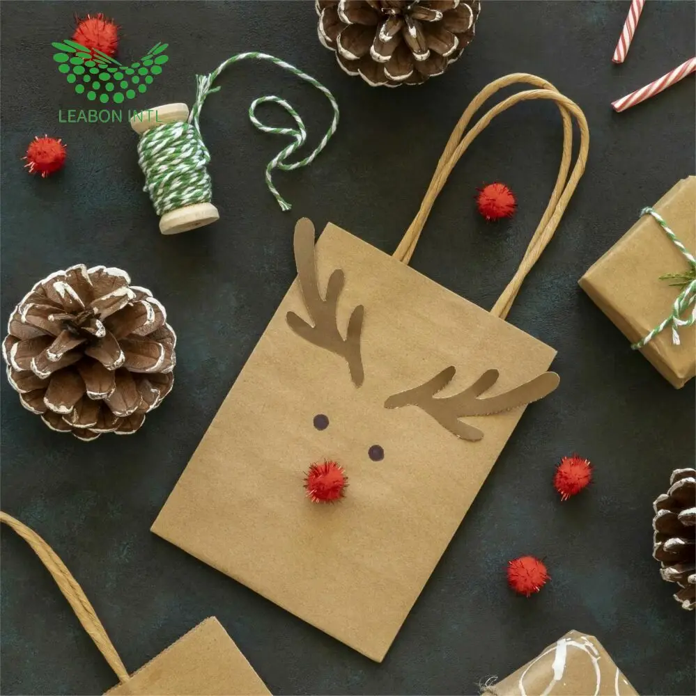 Fully Automatic Square Bottom Kraft Paper Bag Machine Making Paperbags With Twsited Rope Handle Made Paper Bag