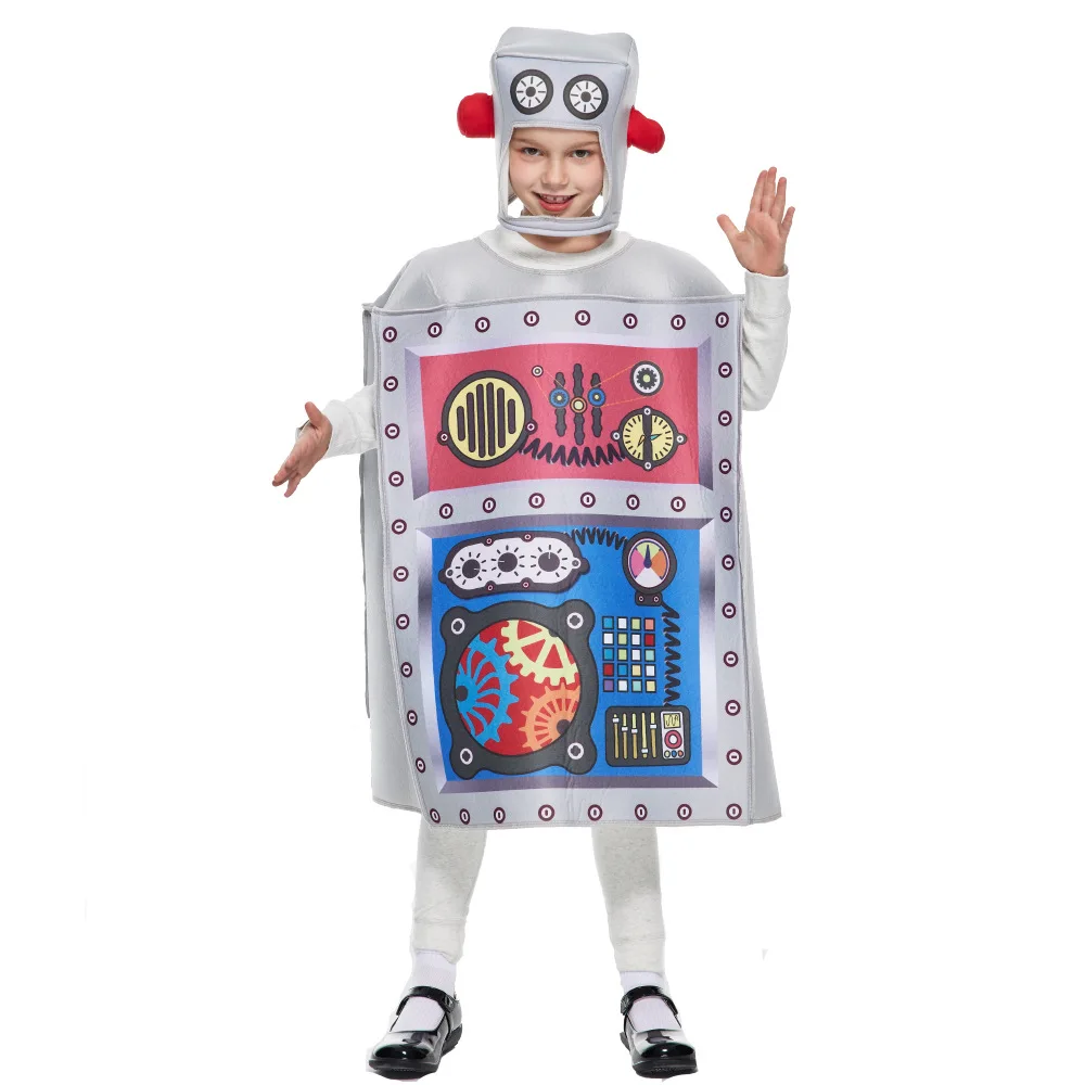 Customized wholesale hot sale Festival Party Costume Personality Funny Robot Children Costume