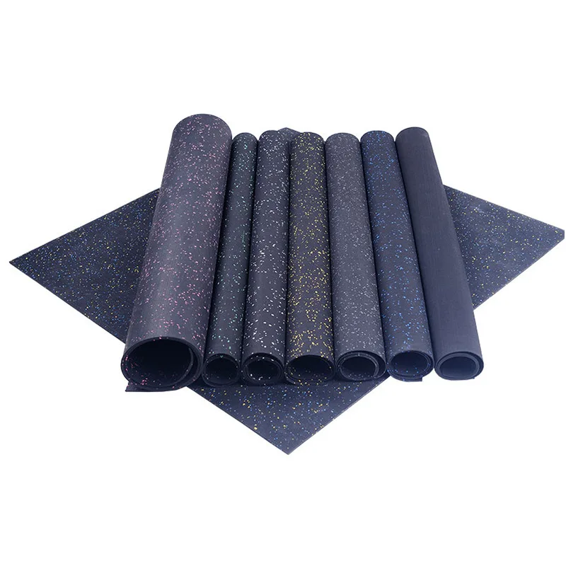 1/2/3/4/5/6/7/8/9/10/11/12MM High Density Grain And Epdm Gym Flooring Carpet Roller  Sports ground rubber flooring mats