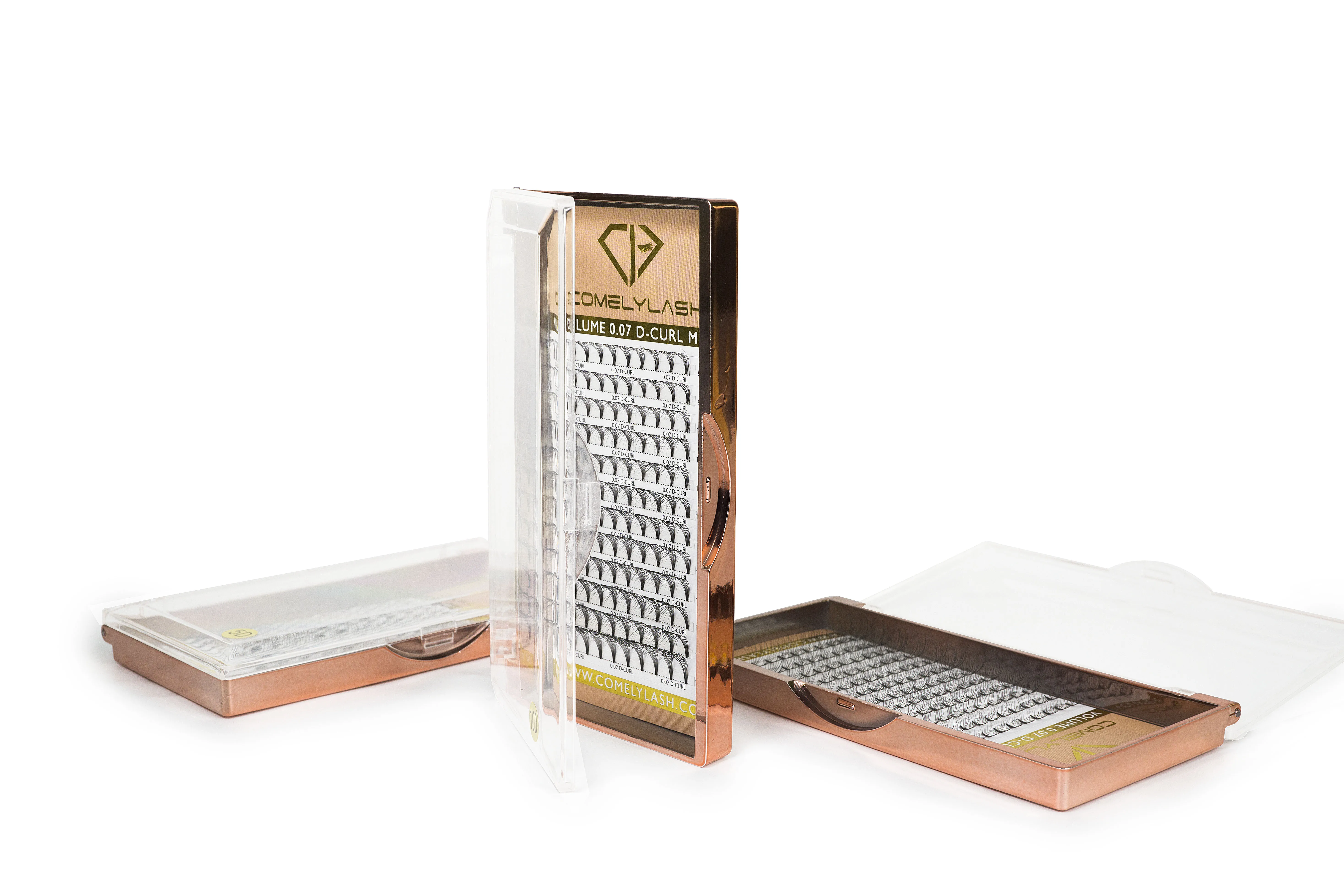 Comelylash Wholesale False Pre Made Eyelashes Extension Premade Volume Fans 25mm 5d Mink Pro Made Lash Fans Private Label Lash Cluster