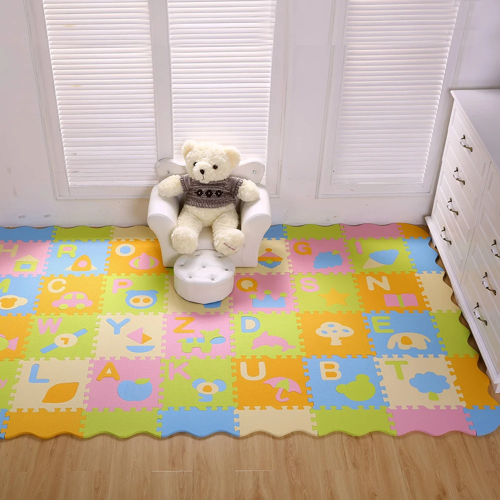 Best Sell Eco Friendly Soft Anti Slip Folding Portable Eva Foam Mat Wholesale Baby Foam Play Mat