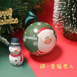Large quantity Christmas decorations wholesale cheap holiday celebration round ball candy box gift box iron ball