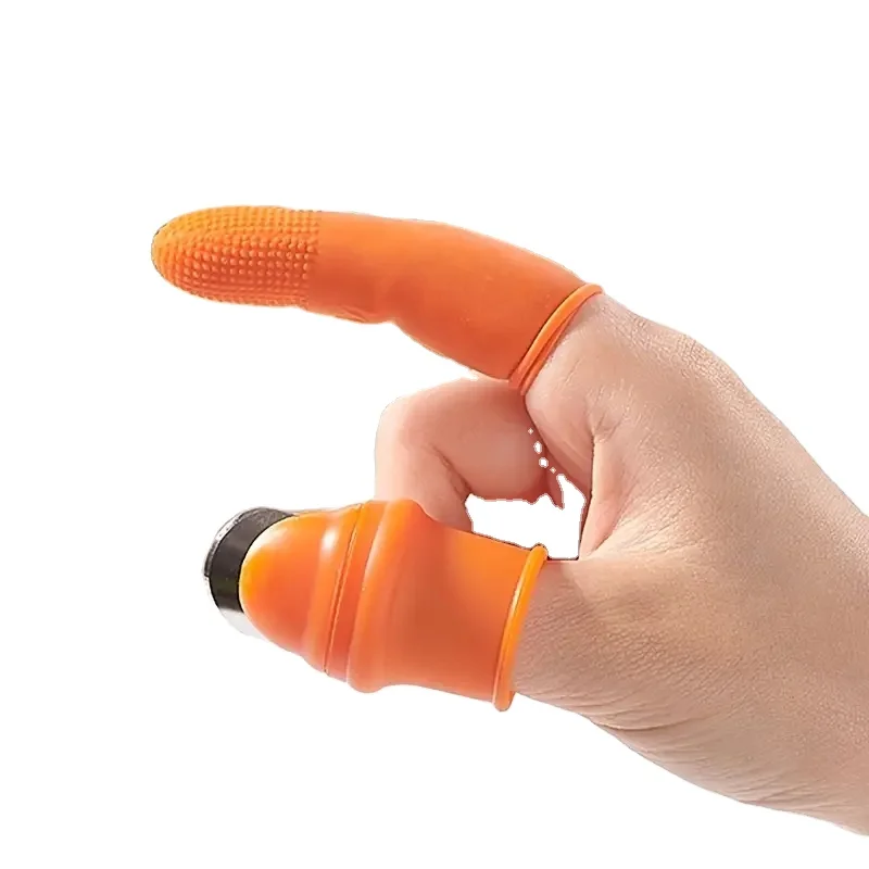 QIYE Finger protective sleeve for picking flowers and vegetables, thumb knife for garlic peeling,Reusable fingertip covers