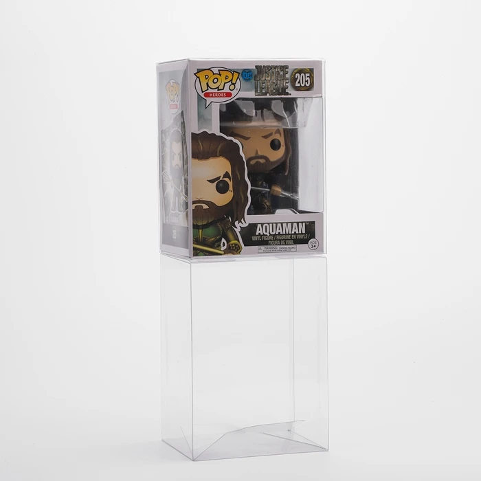 Acid-Free wholesale pop display case PET plastic vinyl pop protector case 4' 6' inch clear box case