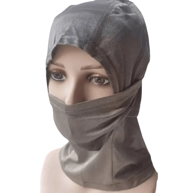 Anti Radiation Silver Fiber Fabric Head Face Mask Veil for EMF Protection