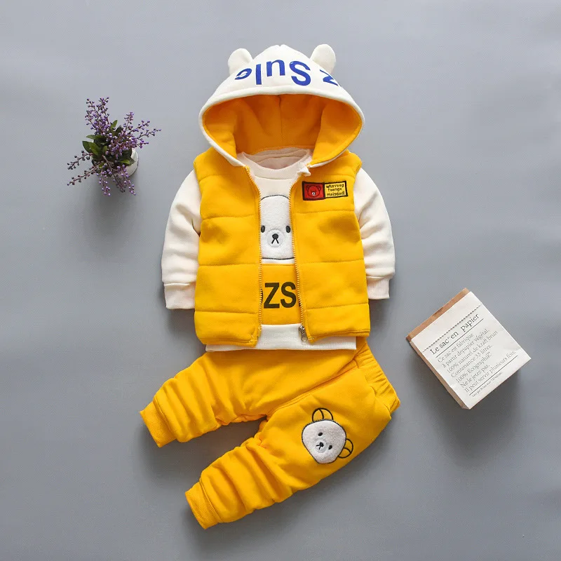 2022 Baby Clothing Sets Autumn Winter Toddler Baby Girls Clothing 3 Pcs/set Boys Clothes