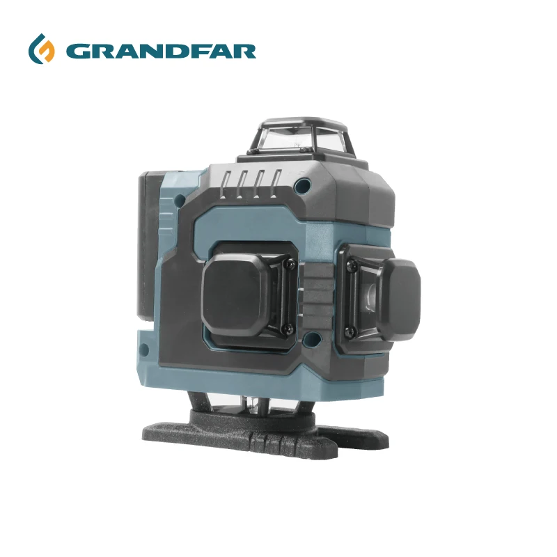 GRANDFAR Multifunctional 4D Self-leveling laser Rechargeable Battery Rotary Lasers 16 Lines 82ft Green Cross Line Laser Level