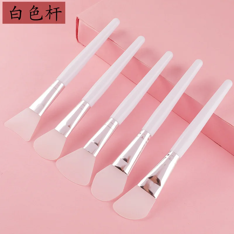 Wholesale Beauty Spa Tools Single Facial Mask Apply Clay Body Cream Spatula Soft Silicone Facial Mask Brush for Spa Salon