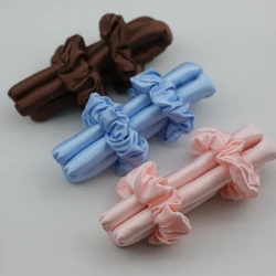 Custom logo Lazy Flexi Rods Magic Hair Curler Without Heat Soft Real Mulberry Silk Headband Curlers