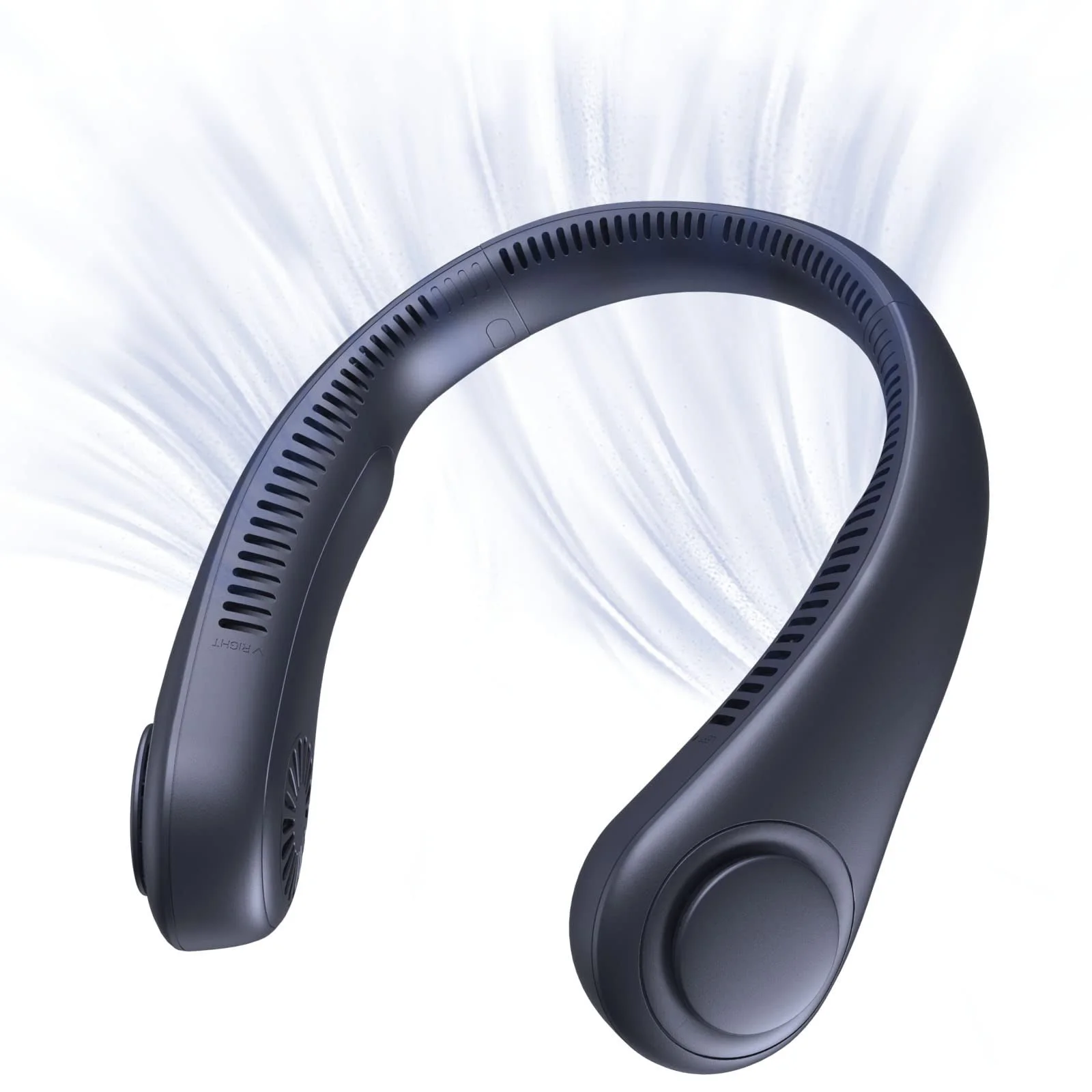 Huabao personal fan mini portable neck leafless hanging neck fan 4000mah wearable fan neck